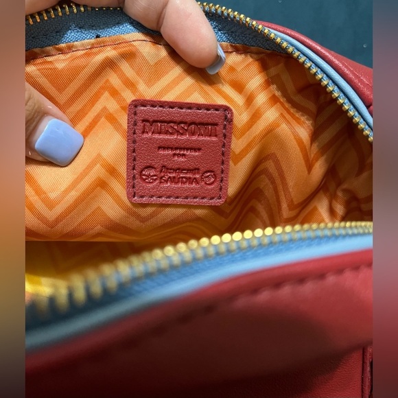 MISSONI Women’s Muti-Colored Tassel Zipped Bag, Red - Picture 7 of 9